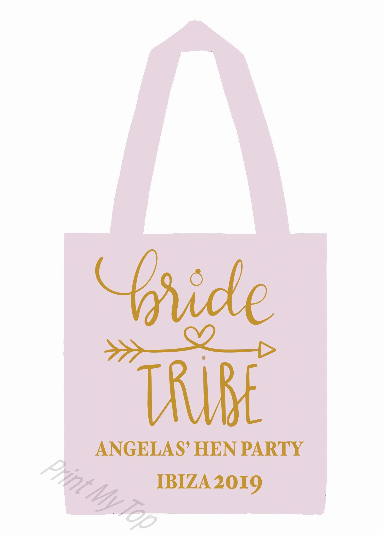 Hen Do Party Bride Tribù Donne Donne Tote Borse Neon Pink - Foto 11