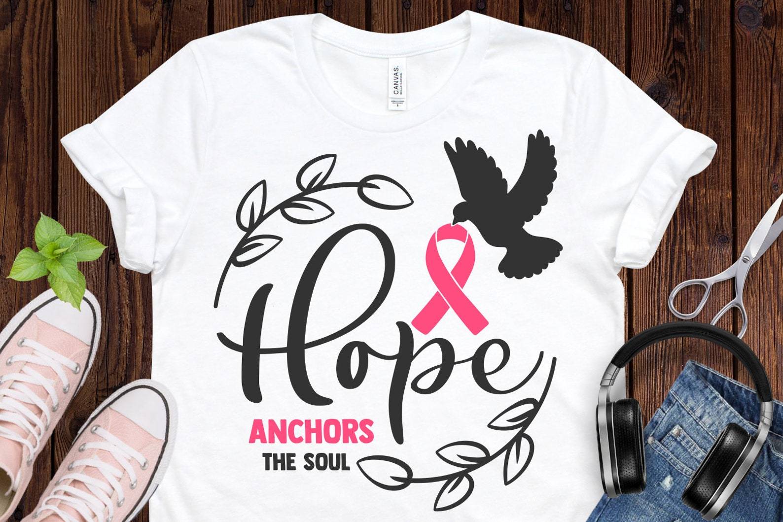 Hope Anchors The Soul Breast Cancer Awareness T-shirt