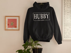 Hubby Wifey Personalised Hoodie