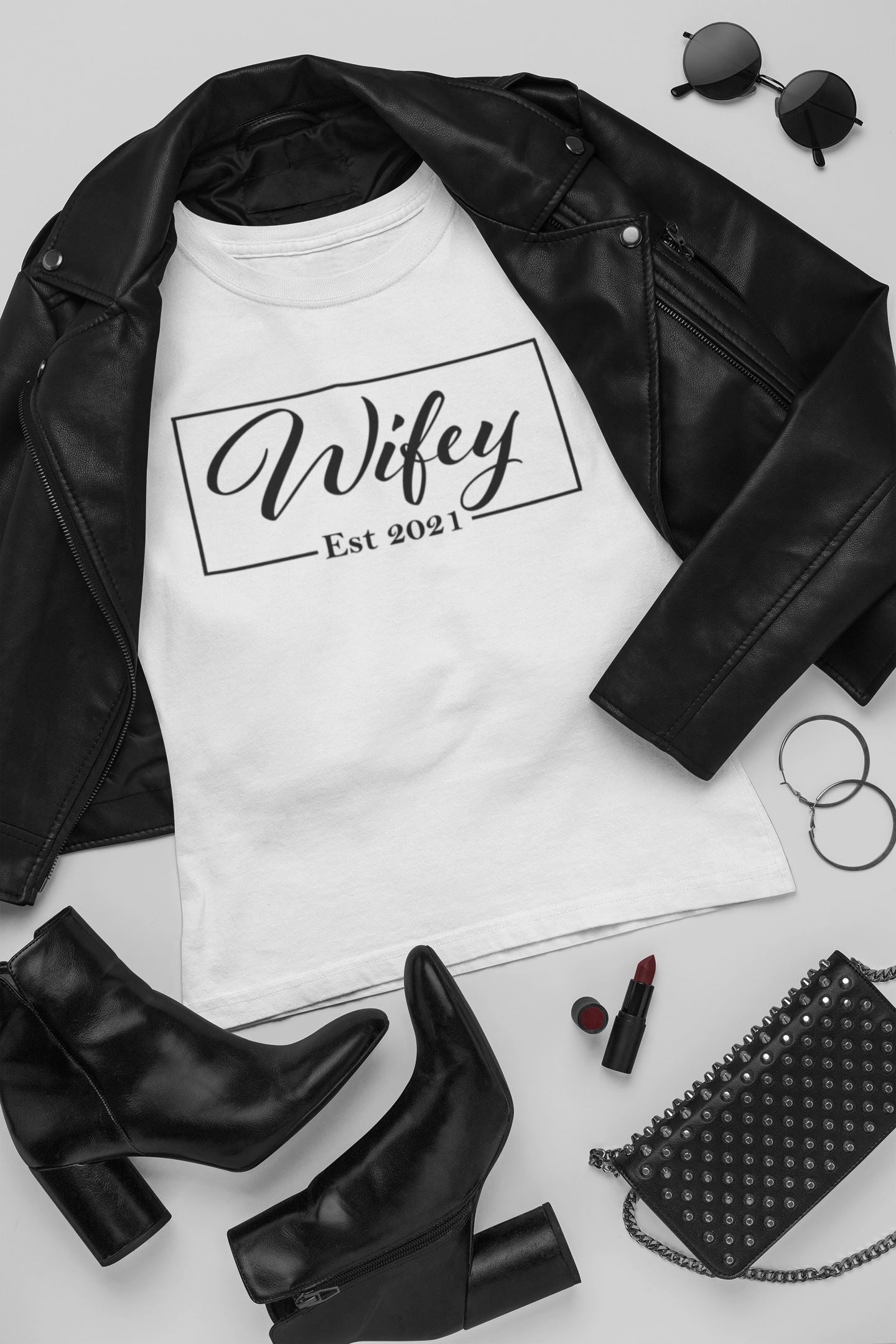 Hubby Wifey Personalised T-shirt