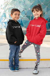 I don't care Slogan Kids Hoodie