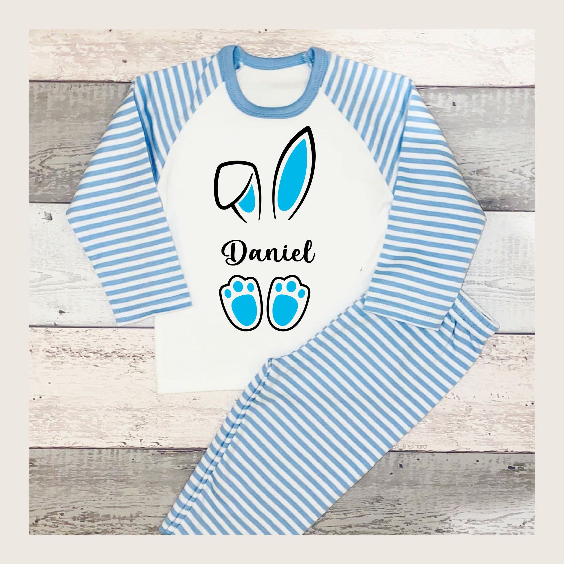Kids Personalised Bunny Pyjamas