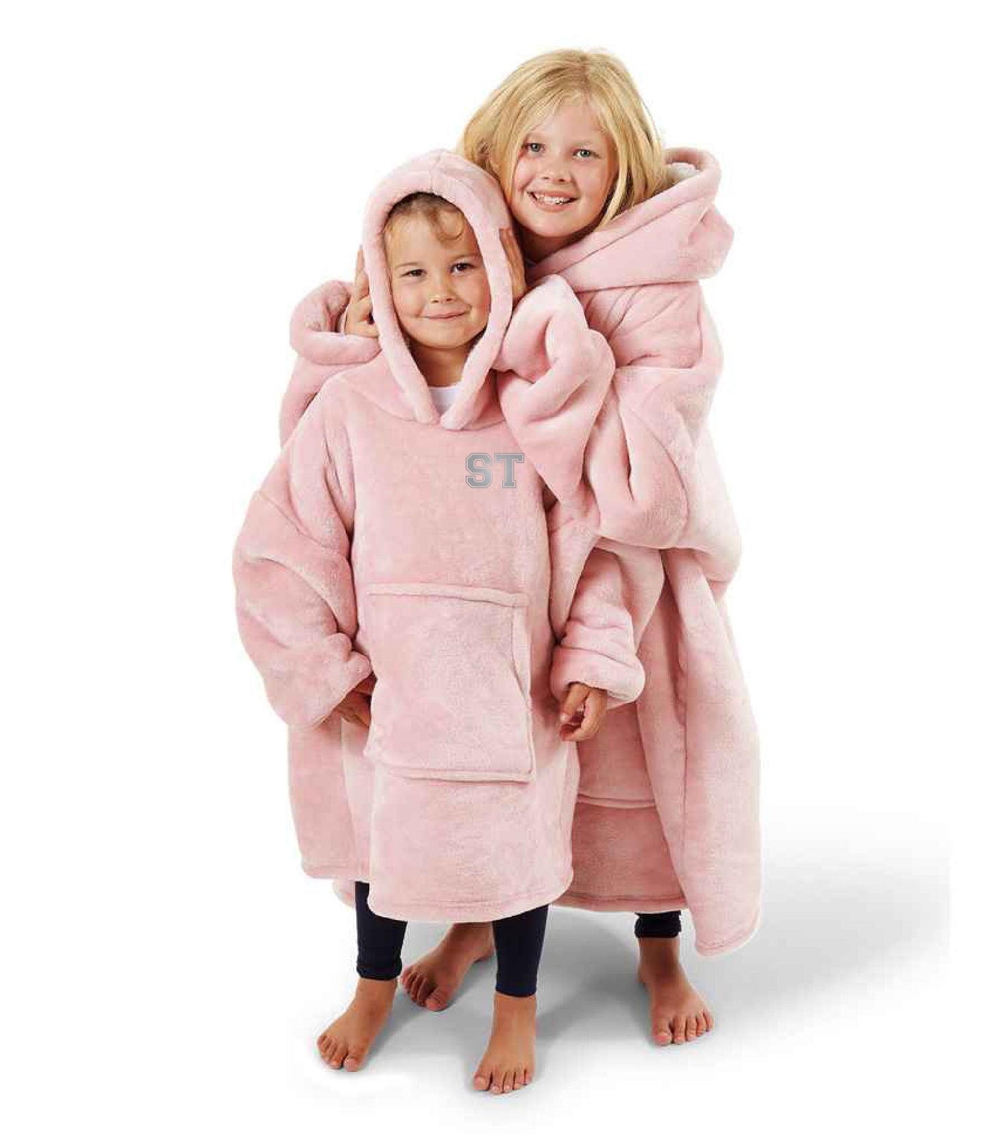 Kids Personalised Hooded Fleece Blanket - Flankie