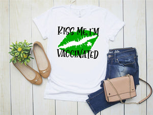 Kiss My I'm Vaccinated St Patricks Day T-shirt
