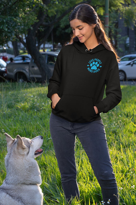 Less People More Dogs Womens Hoodie
