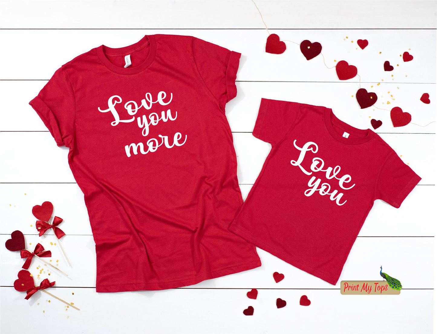 Love you More Love you Most Matching Family T-shirts