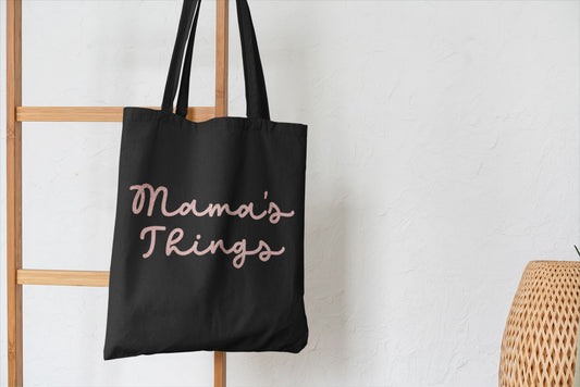 Mama's Things Rose Gold Text Tote Bag
