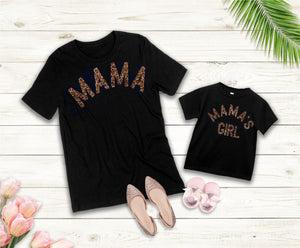 Matching Animal Print Mama & Mamas Girl T-shirts