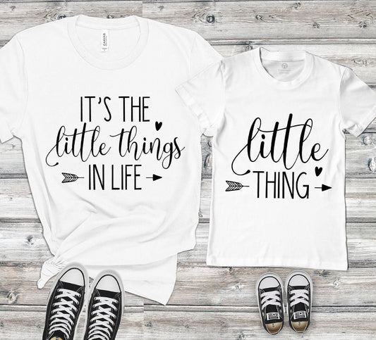 Matching Little Things In Life Personalised Family T-shirt