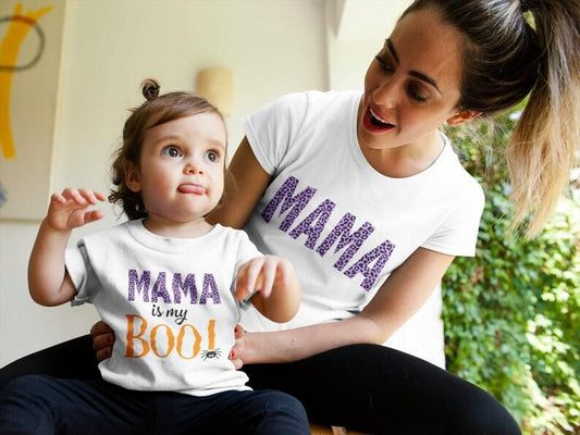 Matching Mama & Mama's Boo T-shirts