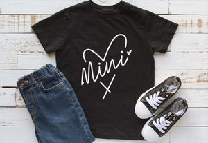 Matching Mama & Mini Heart T-shirts
