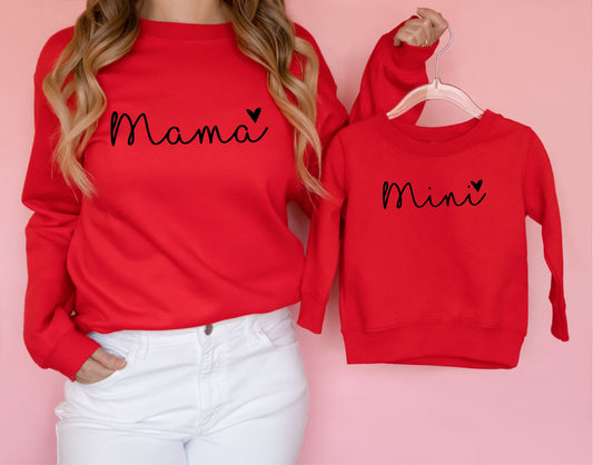 Matching Mama Mini Sweatshirts