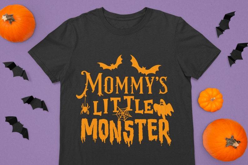Matching Monster and Momster T-shirts