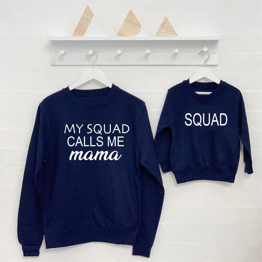 Matching My Squad Calls Me Mama Sweatshirts
