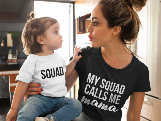 Matching My Squad Calls Me Mama T-shirts