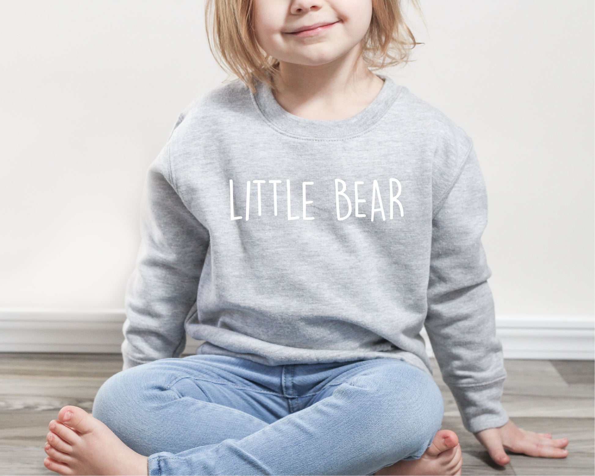 Matching Papa Bear and Baby Bear Sweatshirts