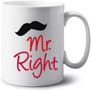 Mr Right and Mrs Always Right Mug Set