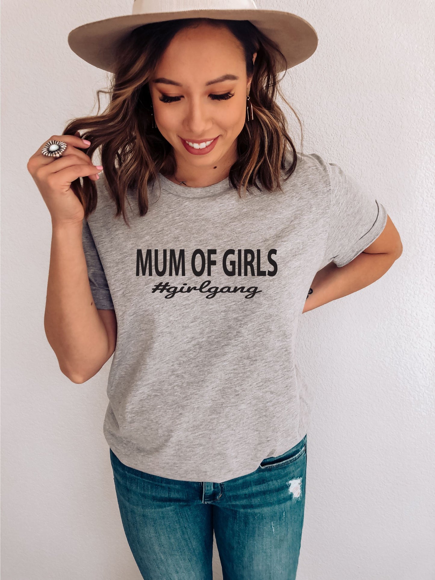 Mum Of Girls #Girlgang T-Shirt