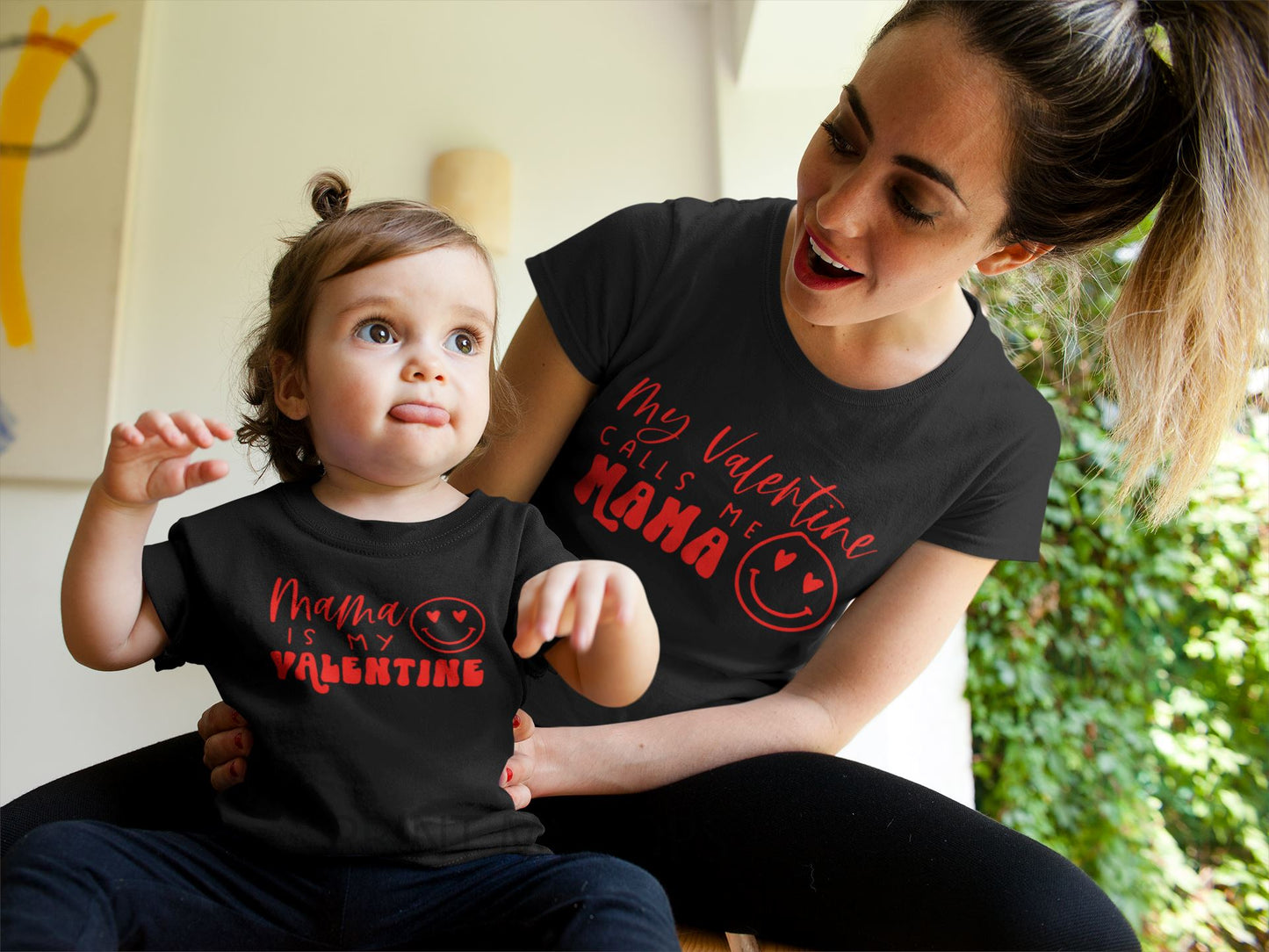 Mummy & Child Matching Valentines T-shirts