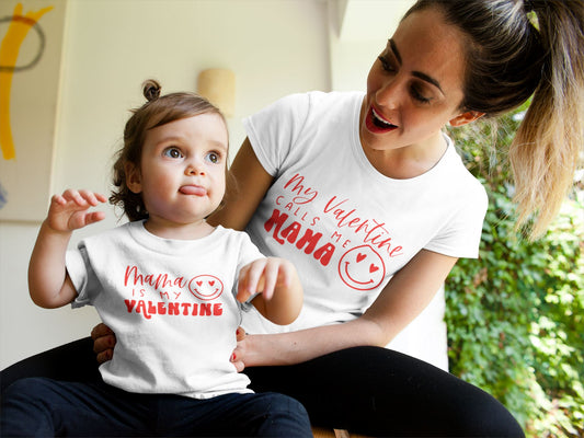 Mummy & Child Matching Valentines T-shirts