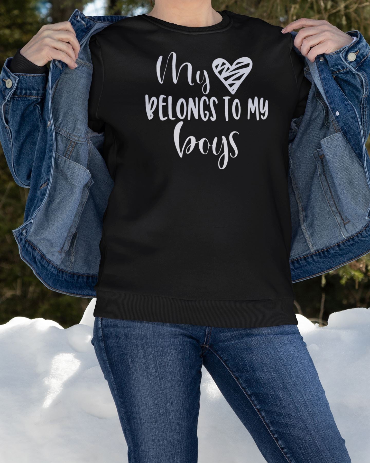 My heart belongs to my Boys Sweatshirt