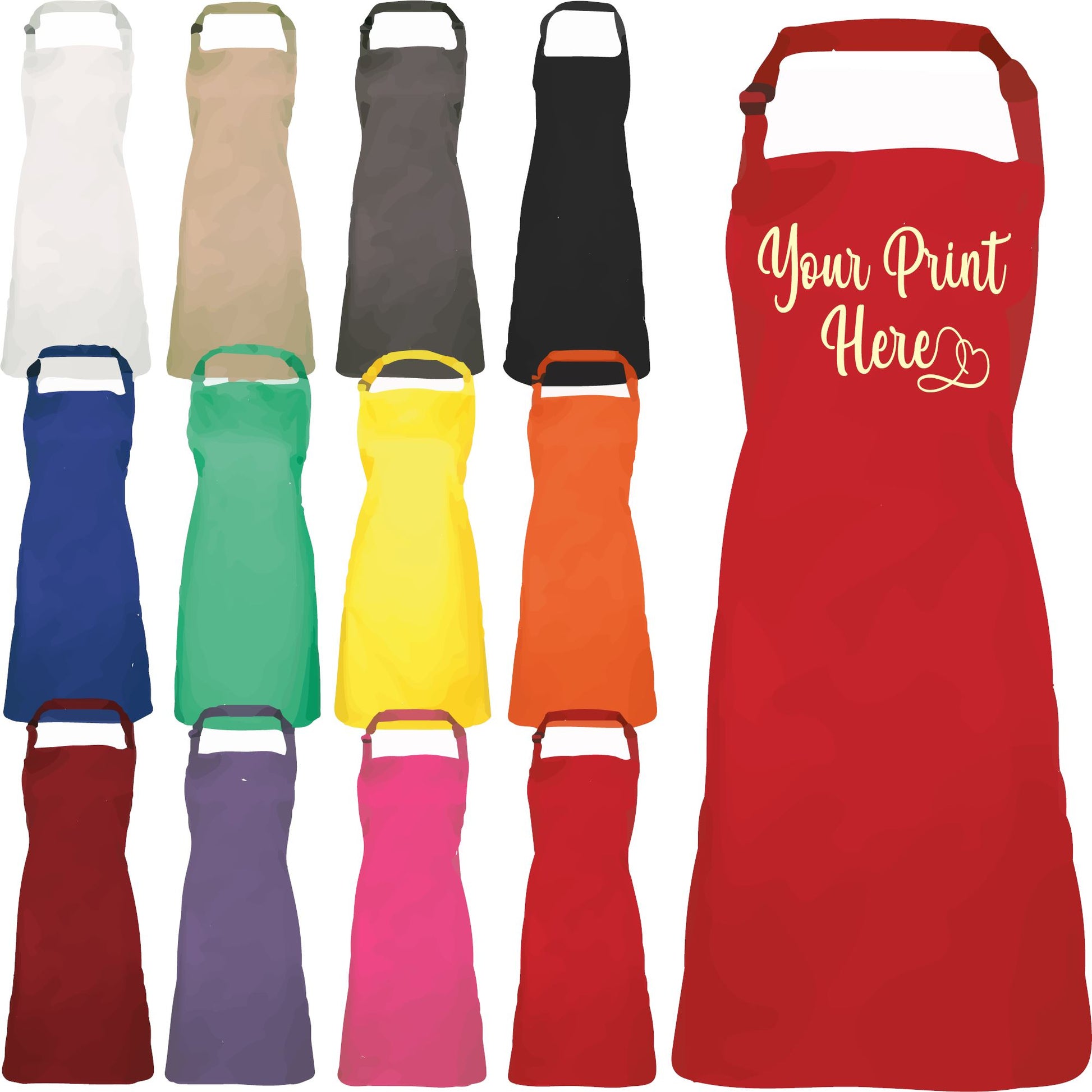 Personalised Apron with your Logo – Print My Tops
