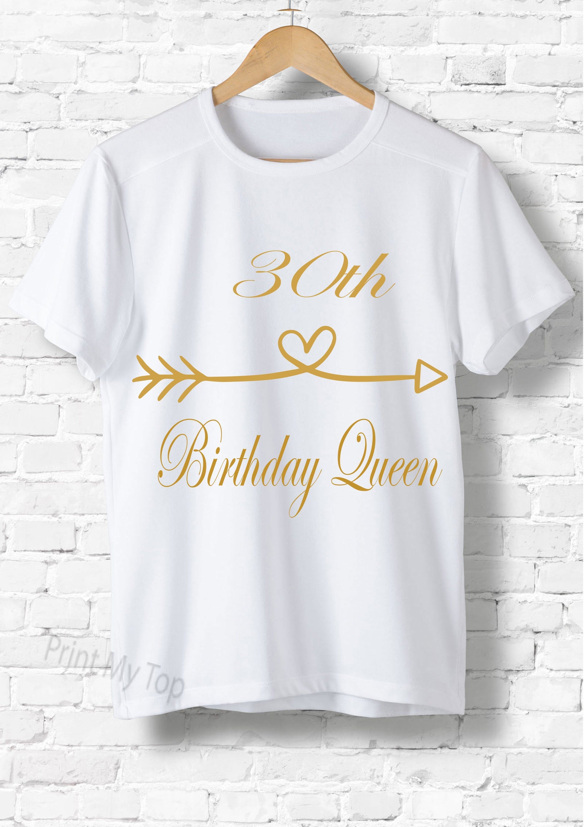 Personalised Birthday Squad and Queen T-shirts