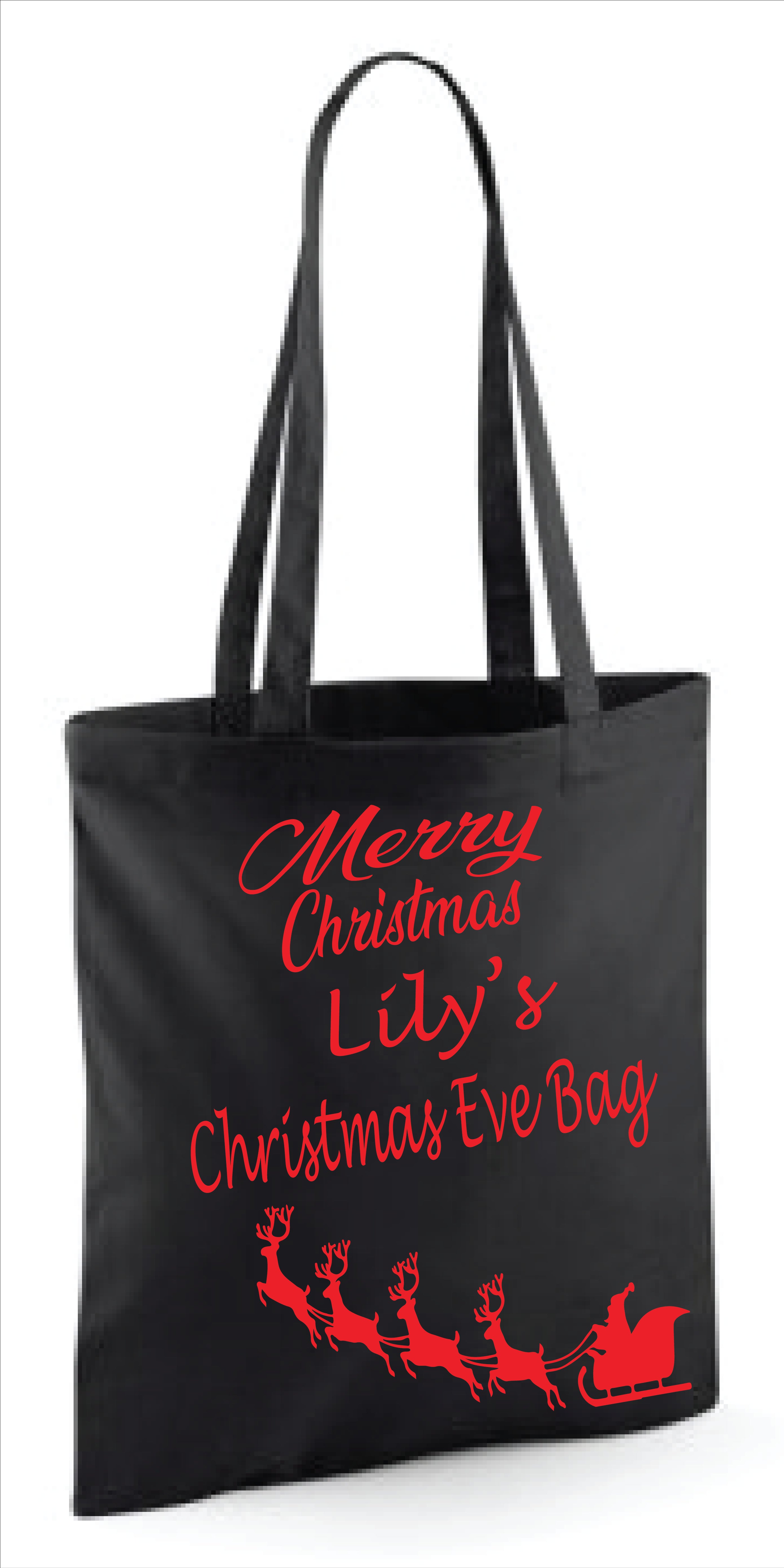 Personalised christmas best sale eve bag