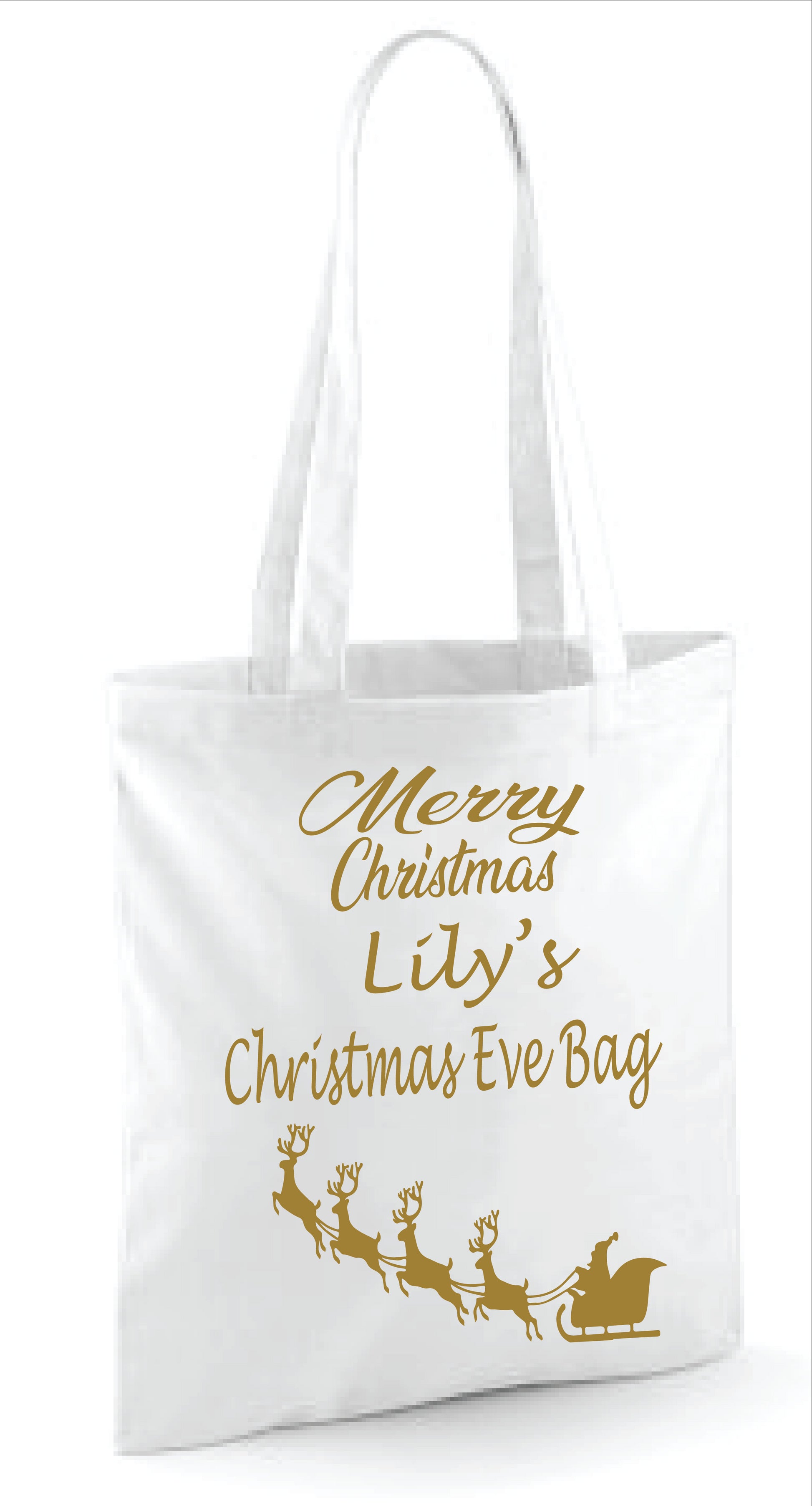 Personalised Christmas Eve Bag Gift Bag