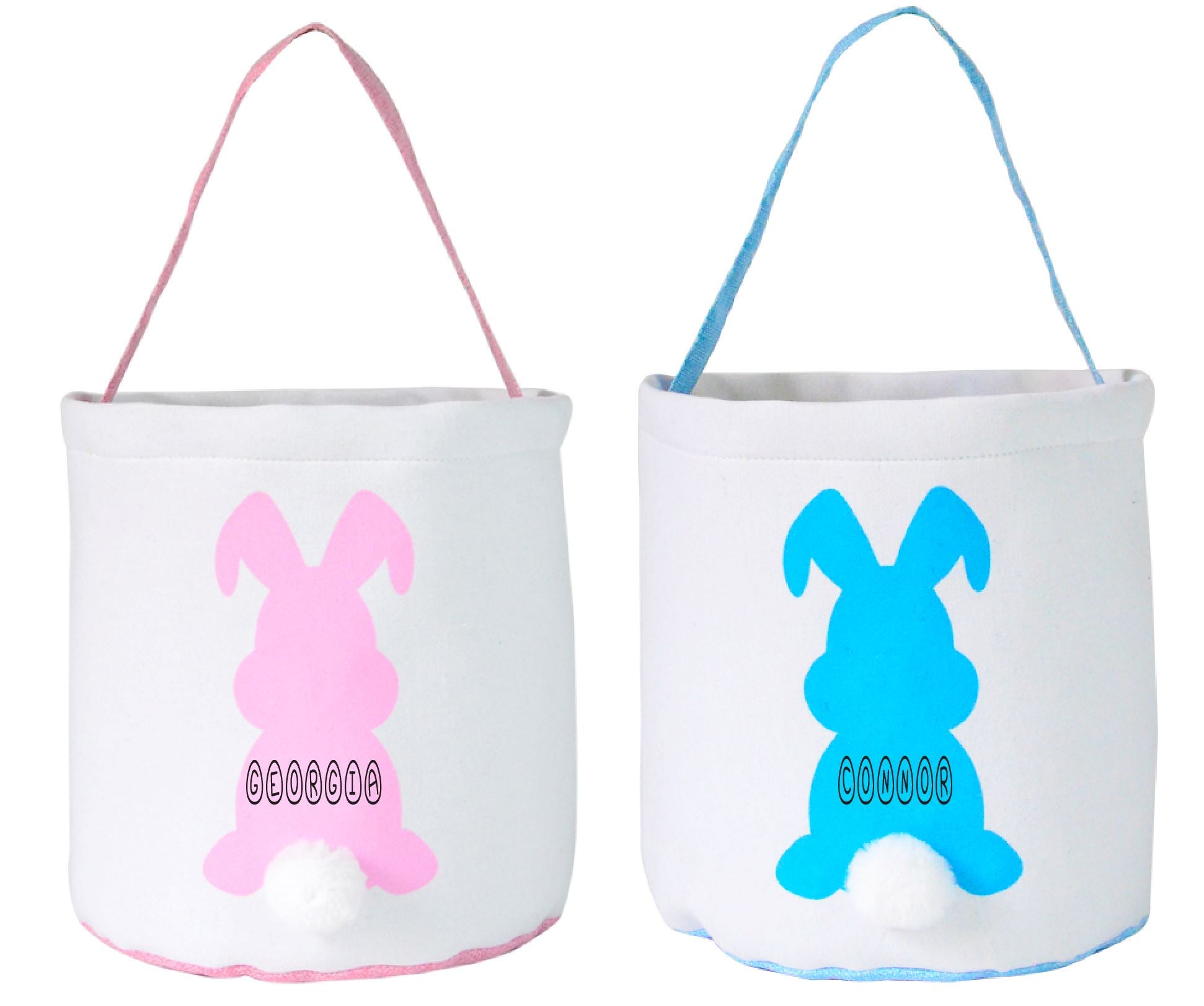 Personalised Easter Egg Hunt Bunny Basket