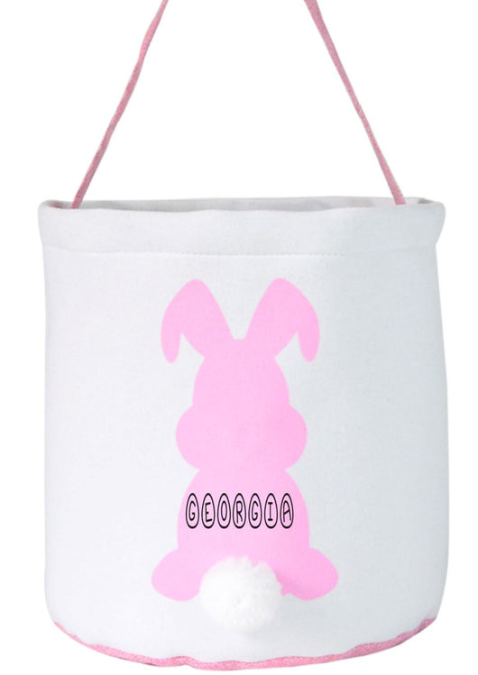 Personalised Easter Egg Hunt Bunny Basket