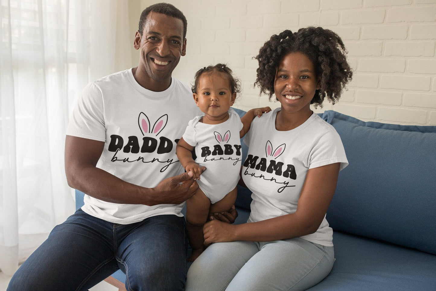 Personalised Family Bunny T-shirts