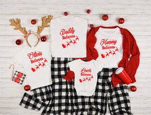 Personalised Family Christmas T-shirts