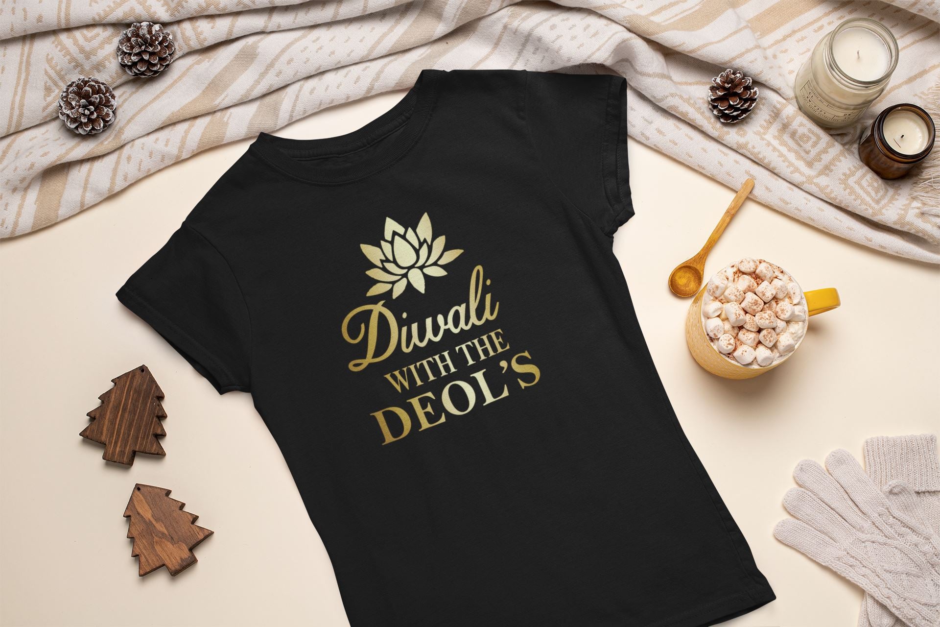 Personalised Family Surname Diwali T-shirts
