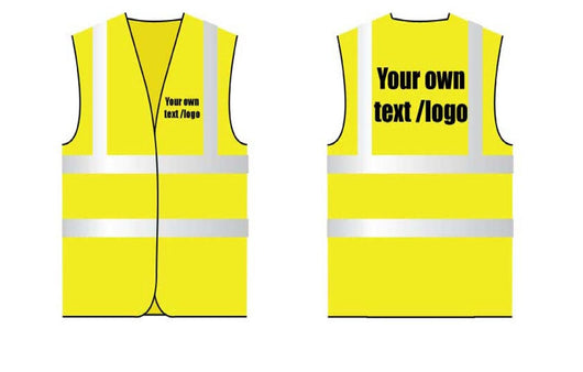Personalised Hi Viz Jacket with Your Text