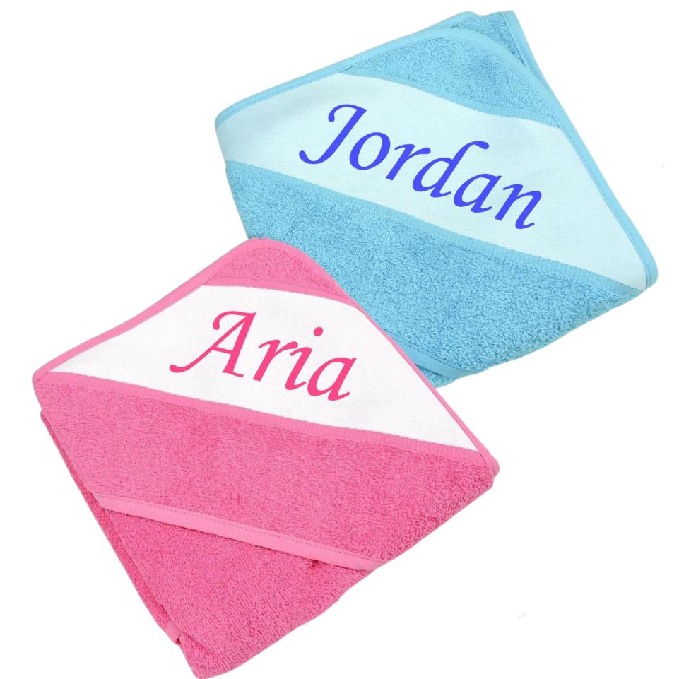 Personalised Hooded Baby Bath Towel