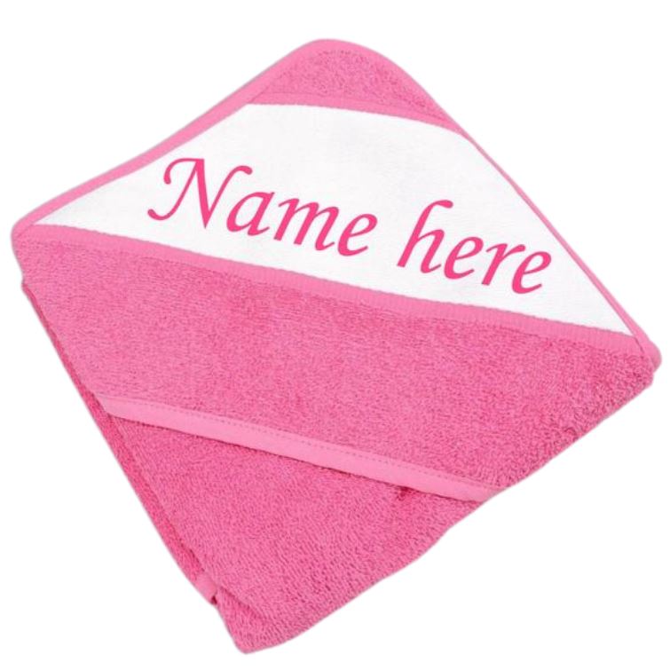 Personalised Hooded Baby Bath Towel