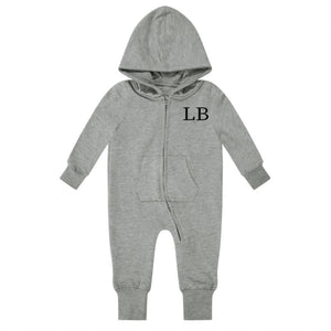 Personalised Kids Hooded Loungewear Onesie With Initials