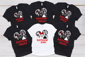 Personalised Matching Birthday Mouse T-shirts
