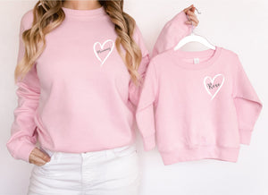 Personalised Matching Mama Mini Sweatshirts