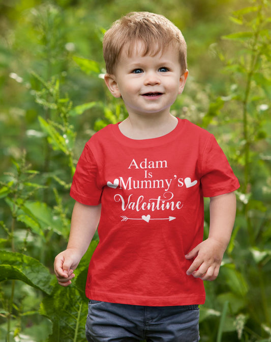 Personalised Mummy's Valentine T-shirt