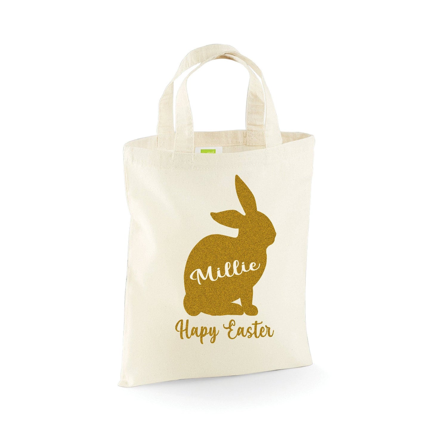 Personalised Sparkly Easter Egg Hunt Bunny Bag