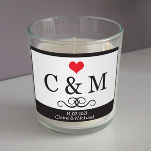 Personalised Sweet Vanilla Scented Candle Gift