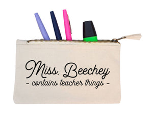 Personalised Teacher Gift Pencil Case