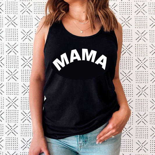 Plain Mama Slogan Vest Top