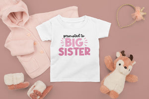 Promoted to Big Sister Big Brother T-shirts