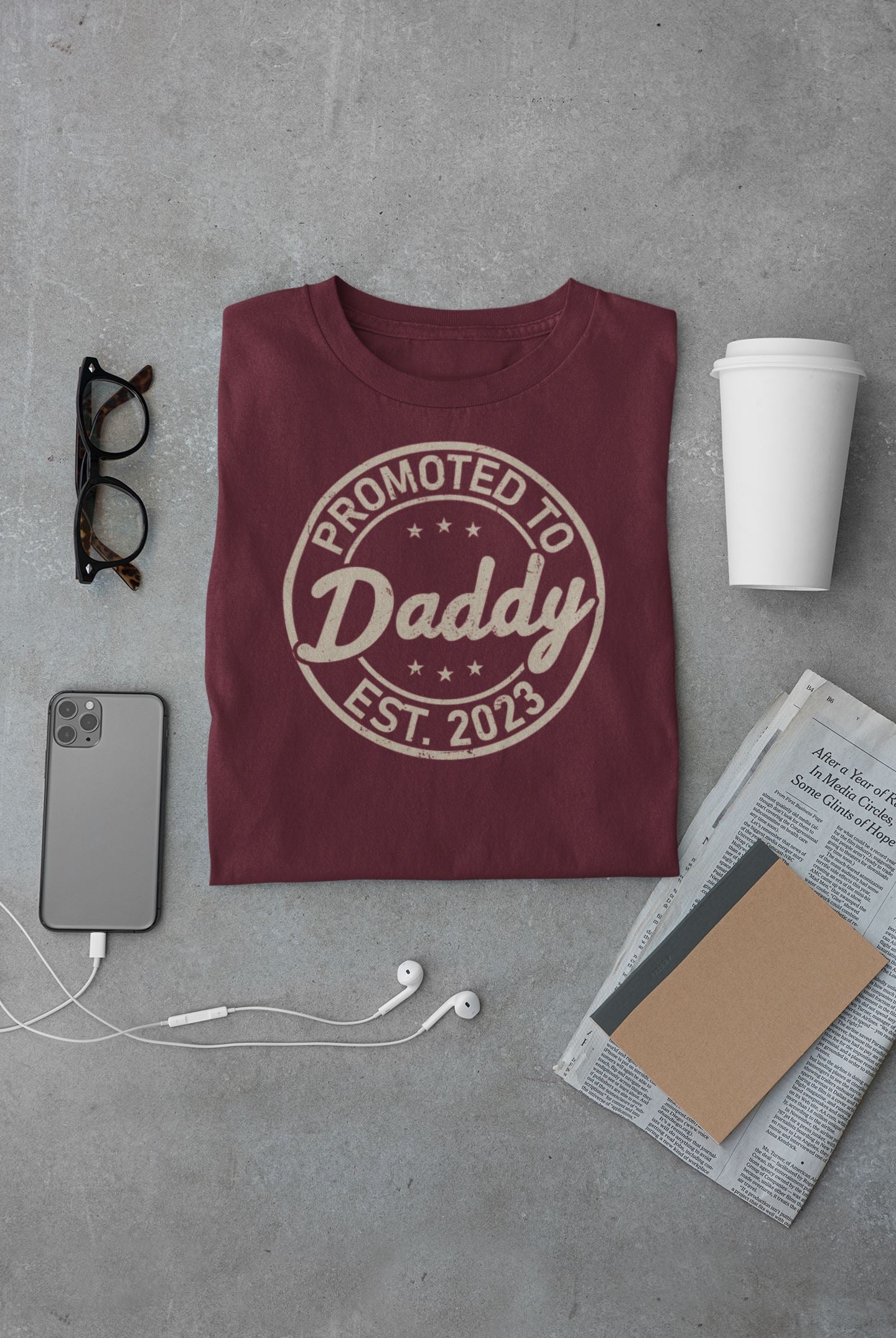 Promoted To Daddy Tshirt