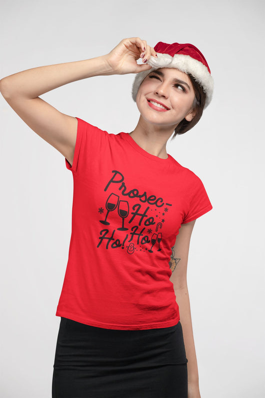 Prosecco Ho Ho Christmas T-shirt