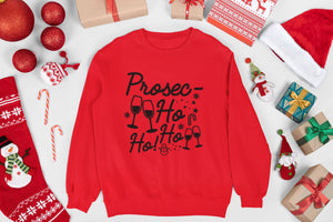 Prosecco Ho Ho Red Christmas Jumper