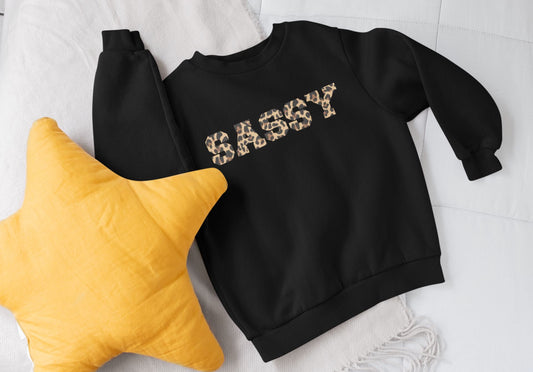 Sassy Girls Black Sweatshirt